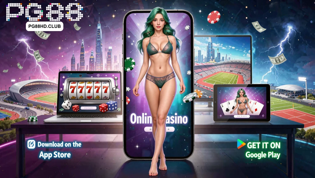 Giao diện tải App PG88 trên điện thoại thông minh